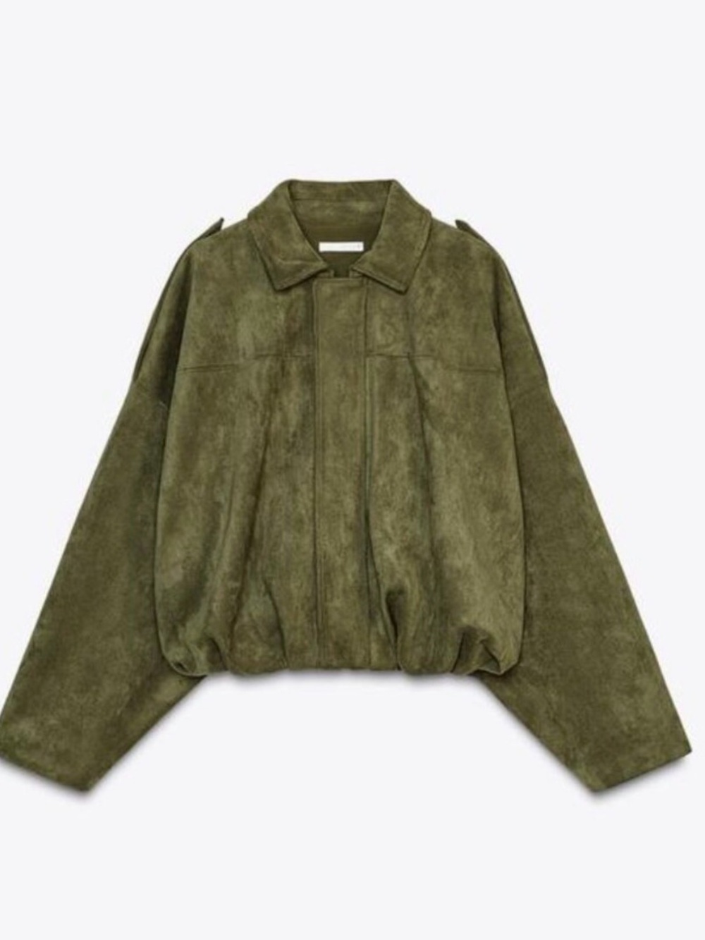 Zara Suede Bomber Jacket